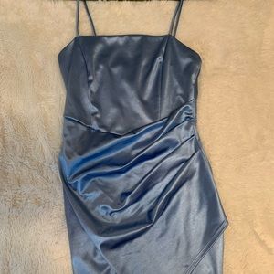 Blue silk Homecoming/formal dress